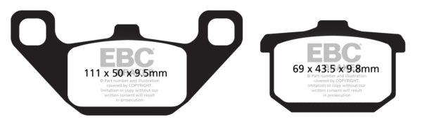 EBC - V-Pad Brake Pad - Front/Rear (FA85V)