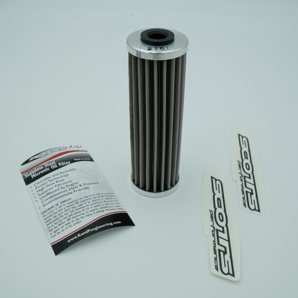 Scotts - Stainless Steel Micronic reusable Oil Filter for KTM 790 890 950 990 1050 1090 1190 1290 (2161)