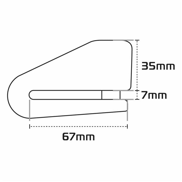 Oxford - Alpha XA14 Super Strong Alarm Disc Lock
