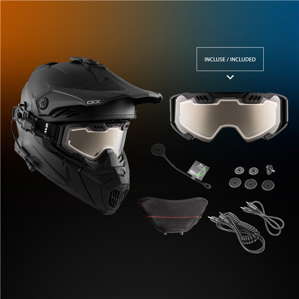 CKX-HELM TITAN AF EDL SOLID BK MAT 3XL CKX 512637# 