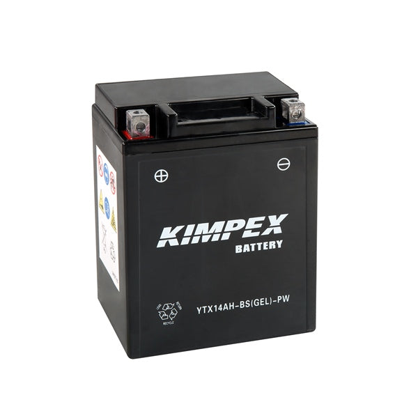 Kimpex - AGM Battery Maintenance Free High Performance (YTX14AH GEL/HTX14AH-BS(GEL)-PW))