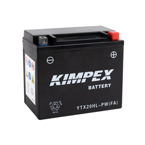 Kimpex - AGM Battery Maintenance Free Factory Activated (YTX20HL-PW (FA)/HTX20HL-PW (FA))