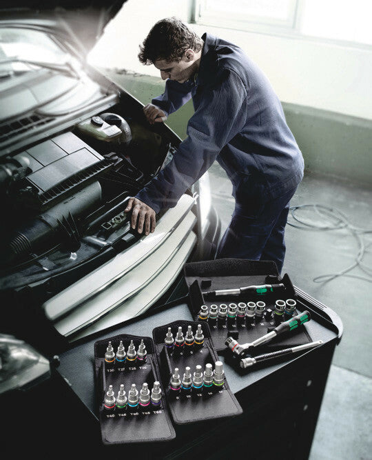 Wera Tools - 8767 C Hf Tx 1 Zyklop Bit Socket Set With 1/2