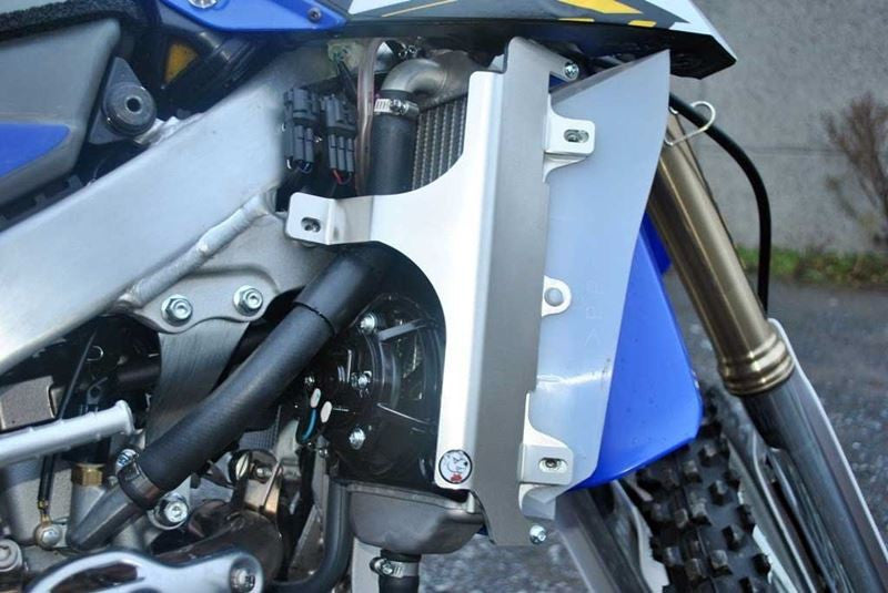 AXP - Radiator Braces - Fits Yamaha WR250F / YZ250FX 2015-2019 - Blue Spacers