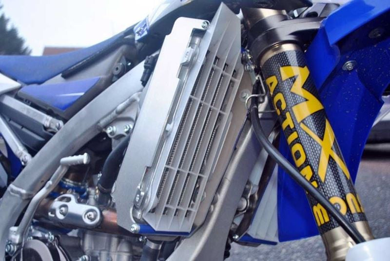 AXP - Radiator Braces - Fits Yamaha WR250F / YZ250FX 2015-2019 - Blue Spacers