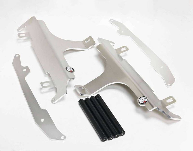 AXP - Radiator Braces - Fits Yamaha YZ250F / YZ450F 2014 - 2017 - Black Spacers