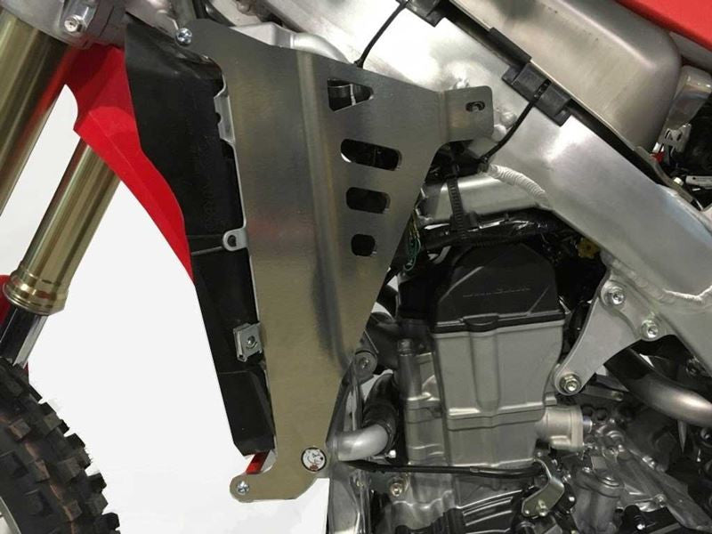 AXP - Radiator Brace - Fits Honda CRF450RX / CRF450R / CRF400RX 2017-2019 Red Spacers