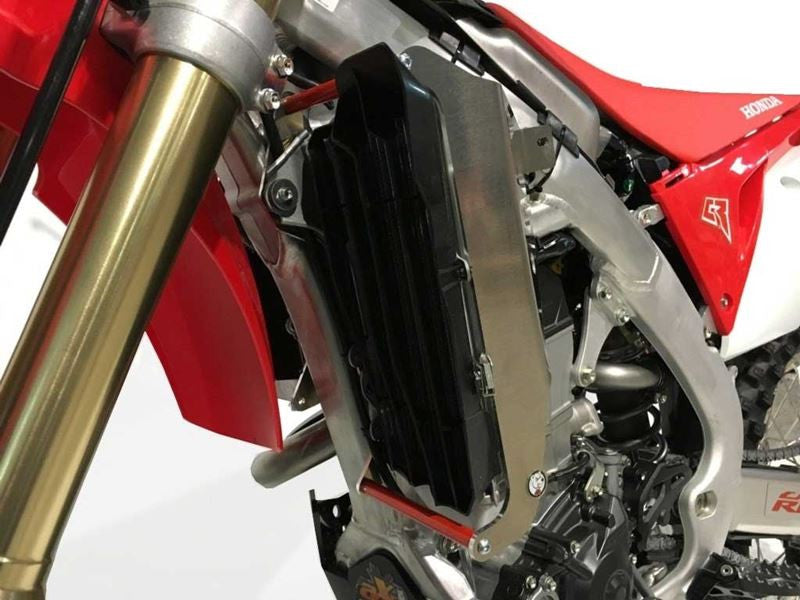 AXP Racing - Radiator Brace - Fits Honda CRF450RX / CRF450R / CRF400RX 2017-2019 Red Spacers