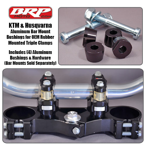 BRP - Aluminum Cones for PHDS & OEM Bar Mounts, fits Husqvarna TC, FC, TX ,FX & 701 Enduro