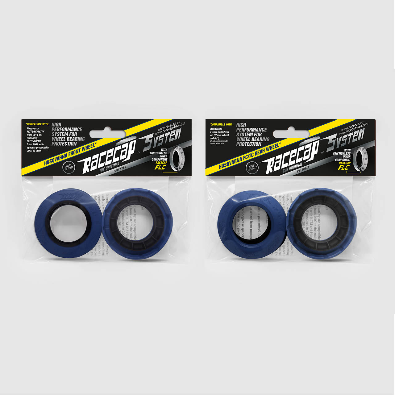 RaceCap - Wheel Bearings Protection Caps Front and Rear for Husqvarna /Husaberg/ GasGas EC /KTM EXC and SX