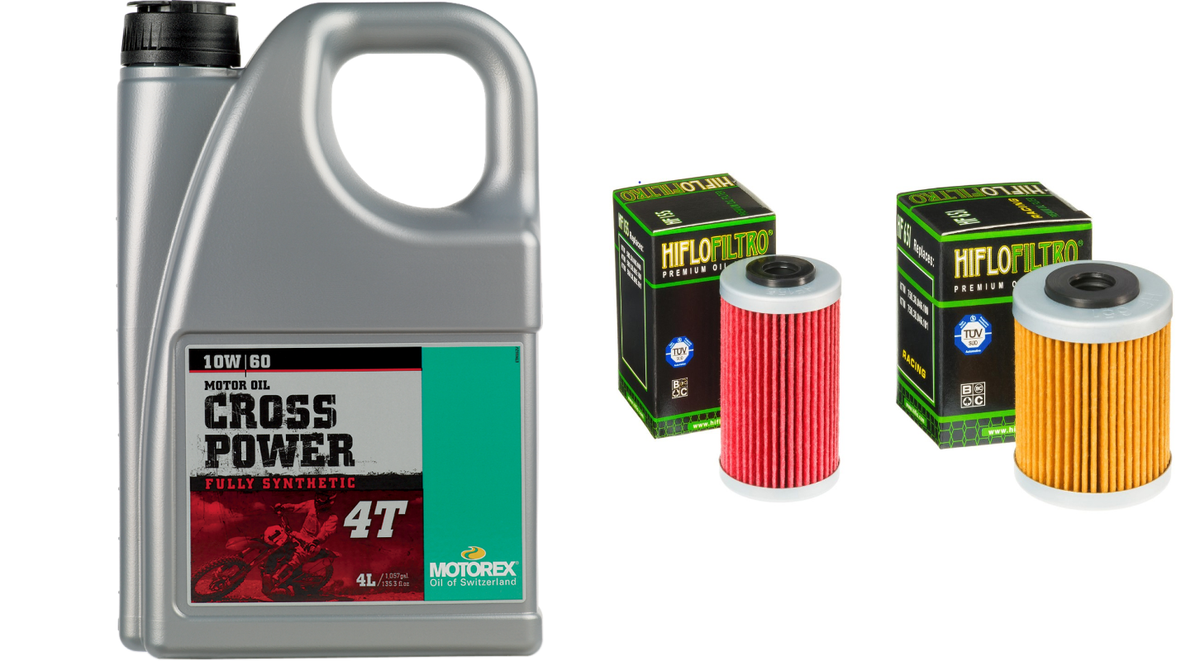 Motorex - Engine Complete Oil Change Kit for 2012+ KTM 690 / Husqvarna 701