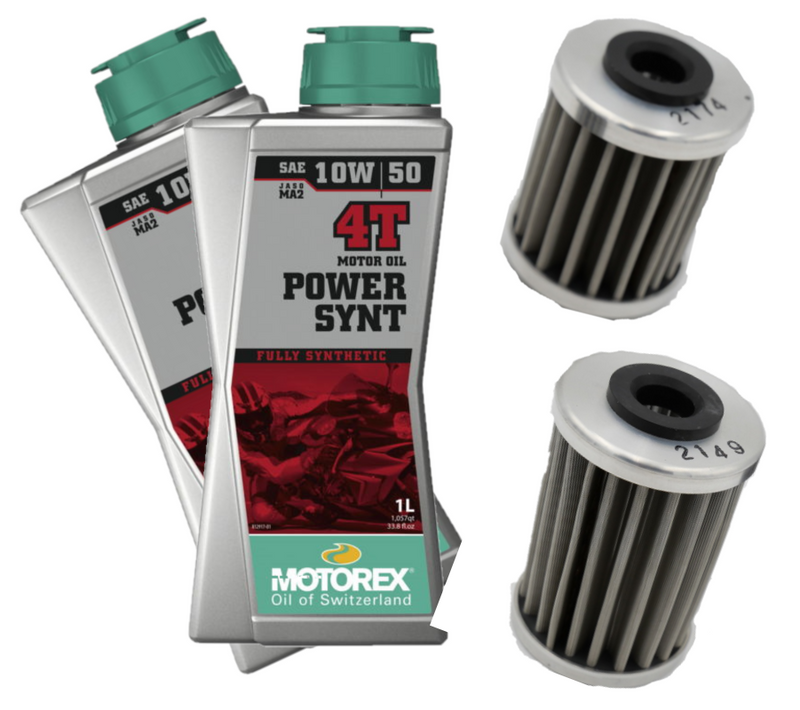 Motorex Power Synthetic Oil Change Kit for 2012+ KTM 690 / Husqvarna 701