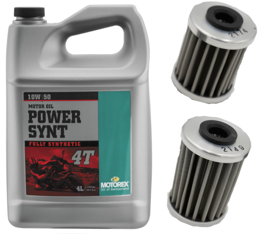 Motorex Power Synthetic Oil Change Kit for 2012+ KTM 690  / Husqvarna 701