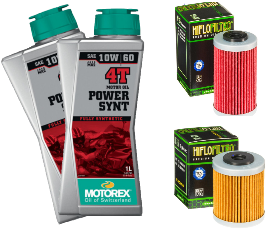 Motorex Power Synthetic Oil Change Kit for 2012+ KTM 690  / Husqvarna 701