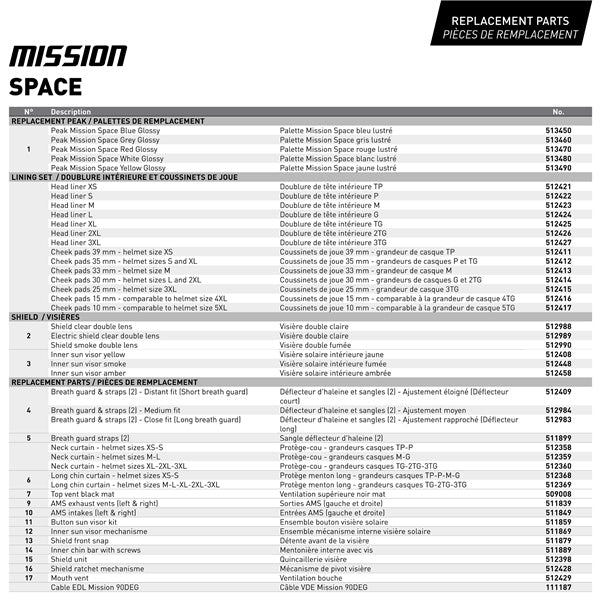 CKX-HELM MISSION EDL SPACE BL S CKX 515472# 