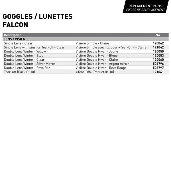 CKX - Summer Falcon Goggles with Tear-off Pins