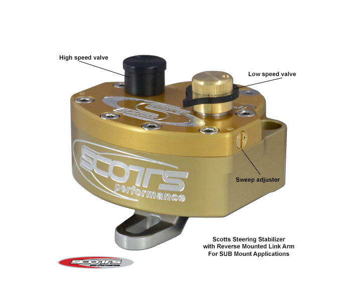 Scotts Performance - SUB Mount Stabilizer Kit For Honda CRF450L 2019-2020 (7/8" & 1 1/8" Handlebars)