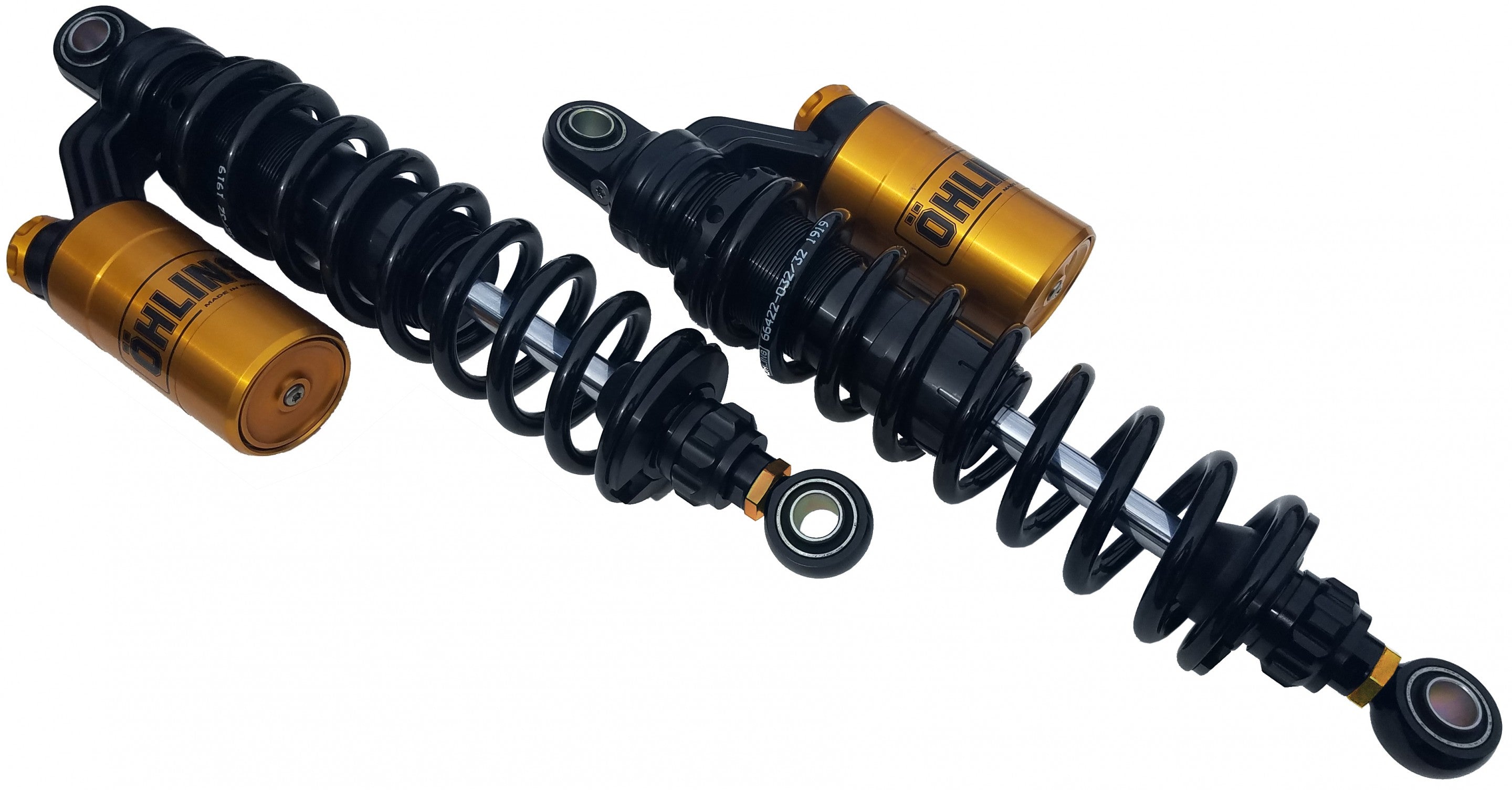 ÖHLINS -  Harley S36 Blackline Twin Shocks (HD 764)