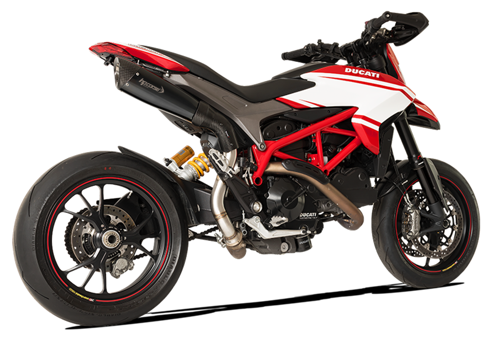 HPCorse - Evoxtreme 310mm muffler for Ducati Hypermotard 821 with Slip on Link-pipe high position