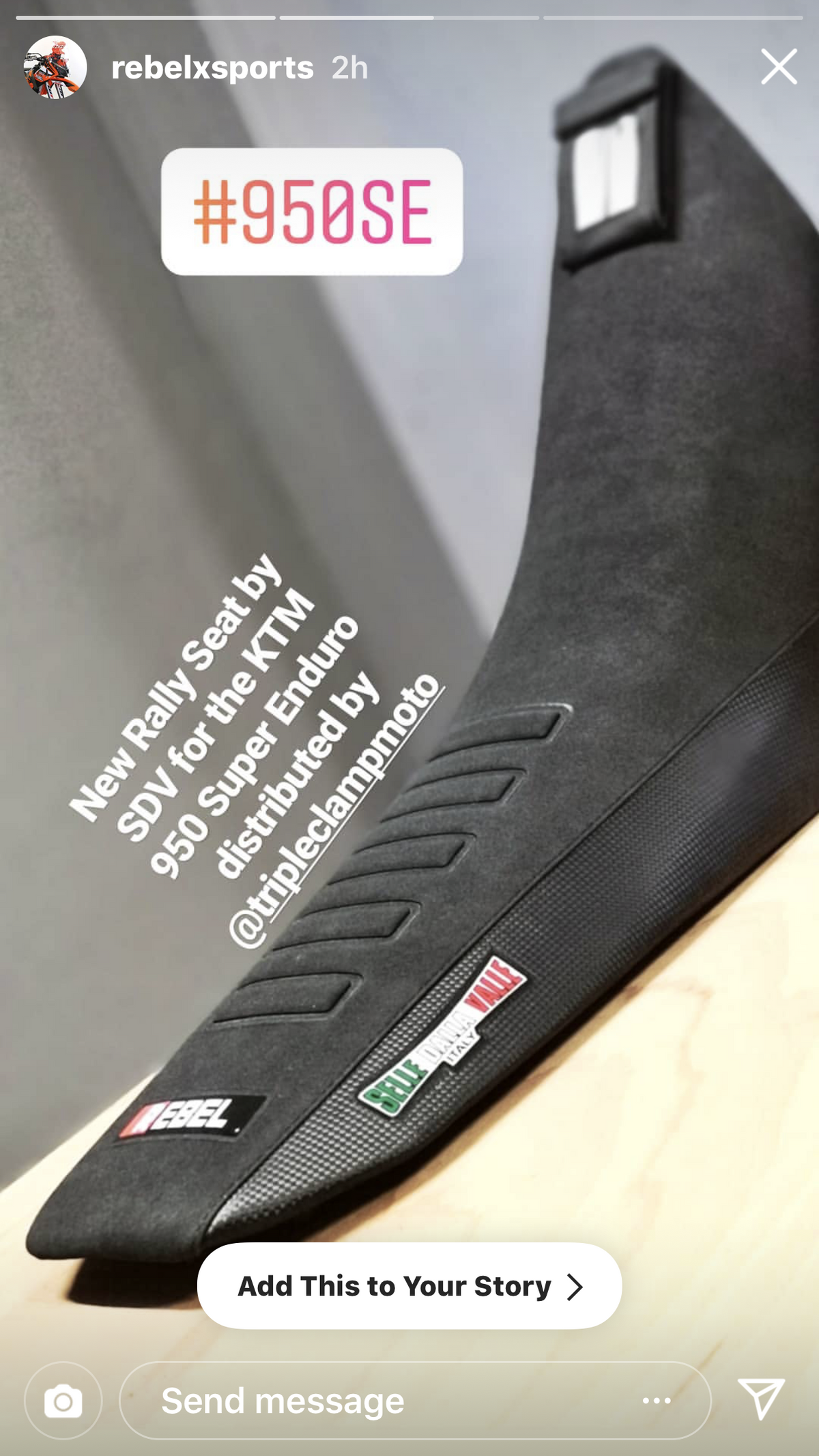 Selle Dalla Valle - Rally Seat kit for the KTM 950 Super Enduro