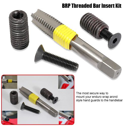 Metal Frame Insert Bar BRP - Threaded Bar-End Insert Kit for Aluminum Bars