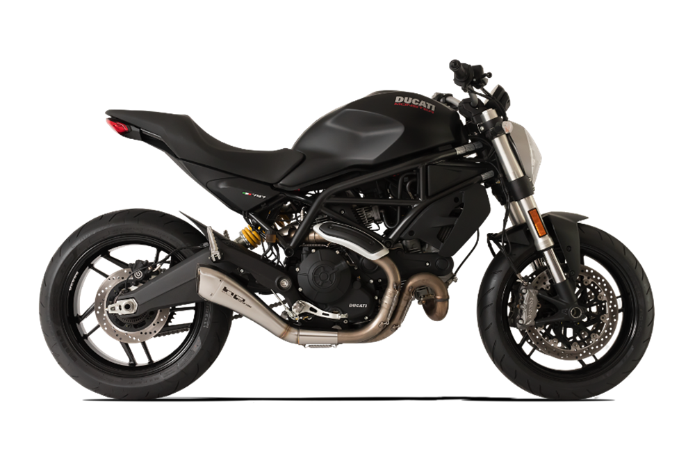 HPCorse -  HYDROFORM Satin Muffler for Ducati Monster 797