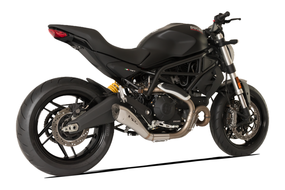 HPCorse -  HYDROFORM Satin Muffler for Ducati Monster 797